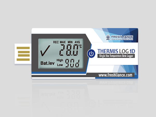 Freshliance USB Temperature Recorder Single Use DataLogger 90Days 10Pack Report 5 Minute Interval Max 129600 Points for Cold Chain Transport and Storage Automatic Generated PDF Easy Use Free Software 