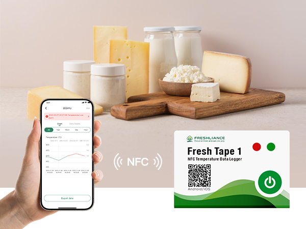 Fresh Tape 1 Single-use NFC Temperature Data Logger