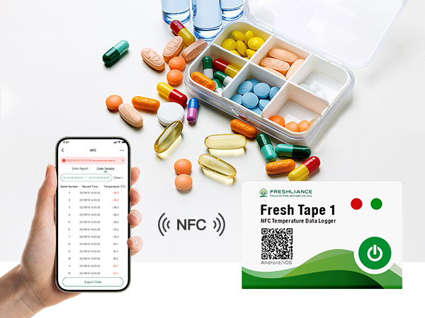 Fresh Tape 1 Single-use NFC Temperature Data Logger